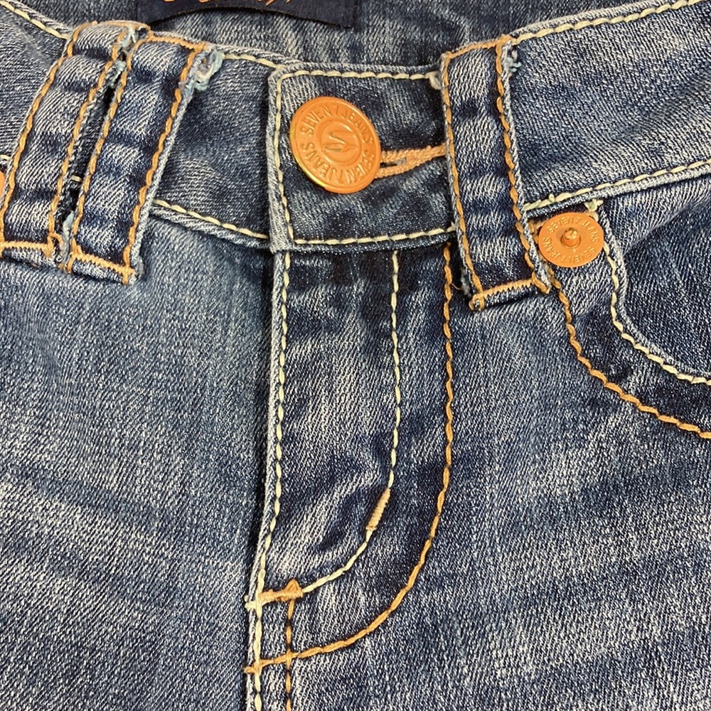 Seven7 Blue Denim Jean Shorts - Picture 2 of 10